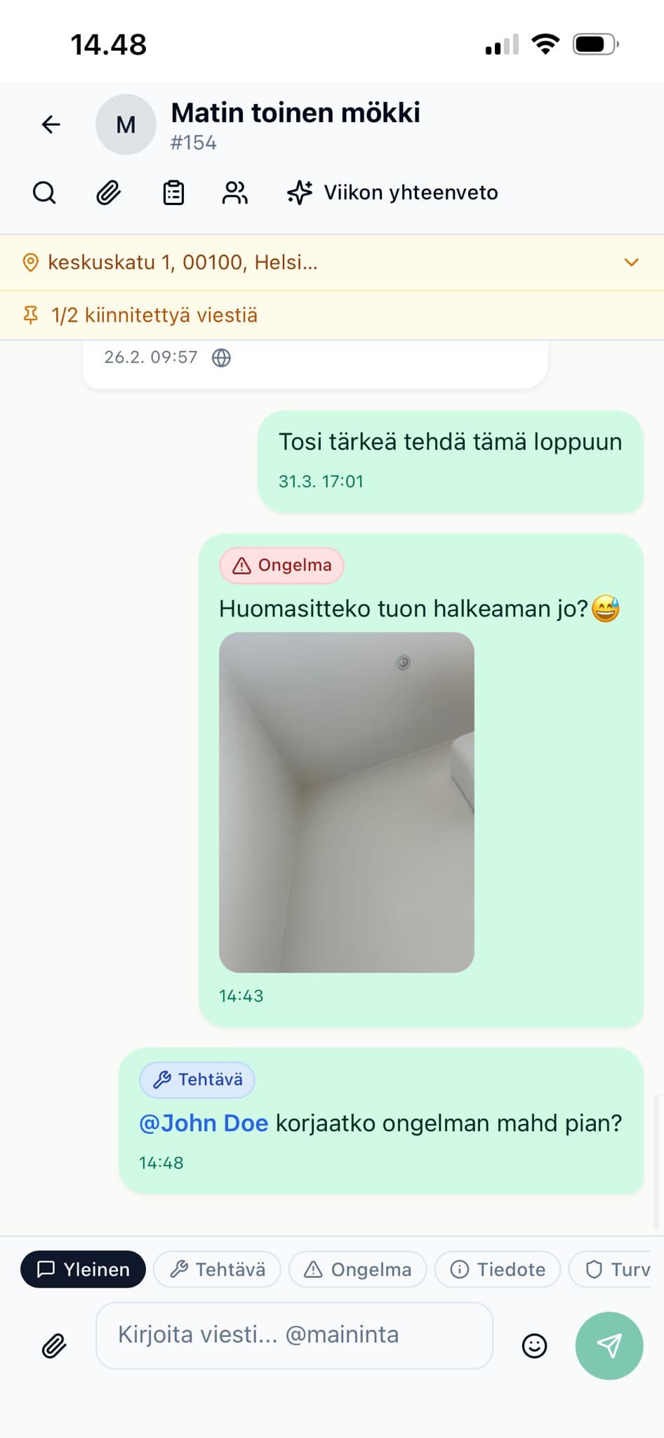 Site messaging